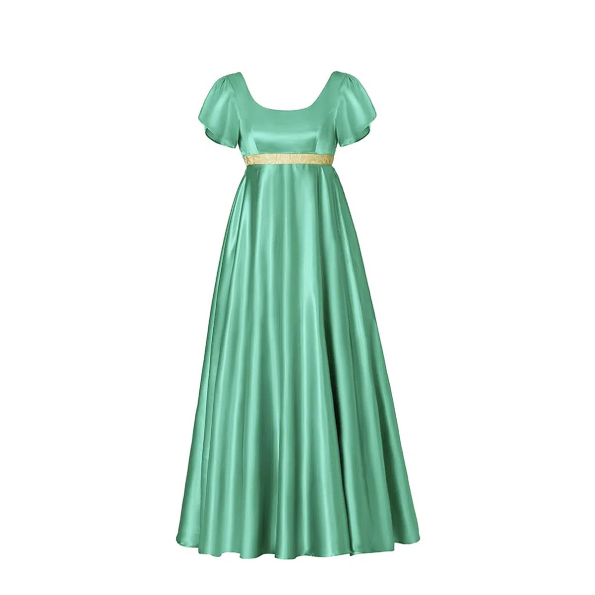 kinstell Regency Abiti da donna 1800s Dress Satin Vintage Regency Sash Victorian Tea Party Gown