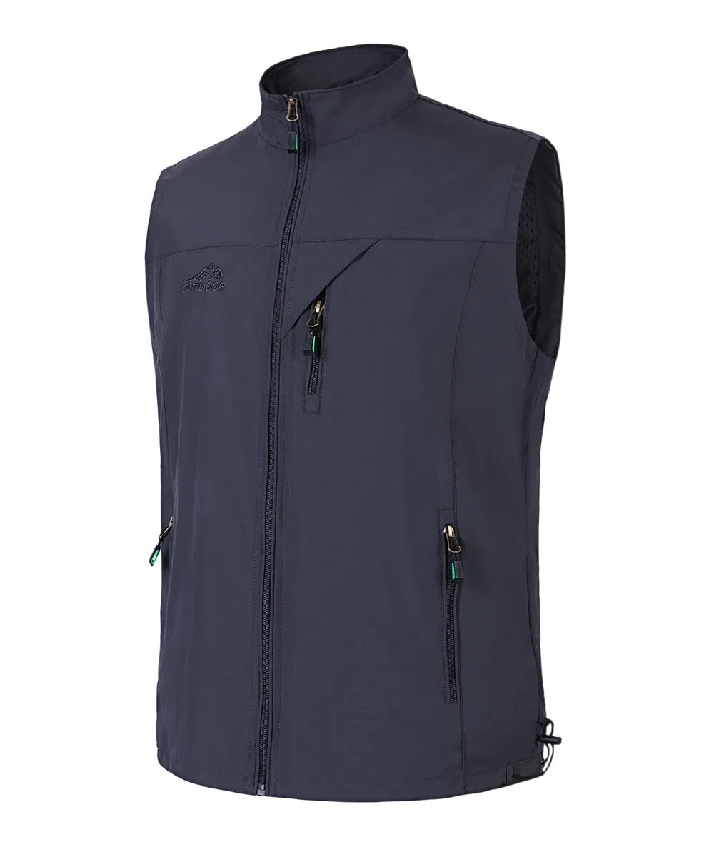 Gilet da Pesca da Uomo All'aperto Casual Asciugatura rapida Giubbotto Sportivo Leggeri Traspirante Senza Maniche Giacche Fotografia Panciotto Campeggio Giacca Utility Gilet