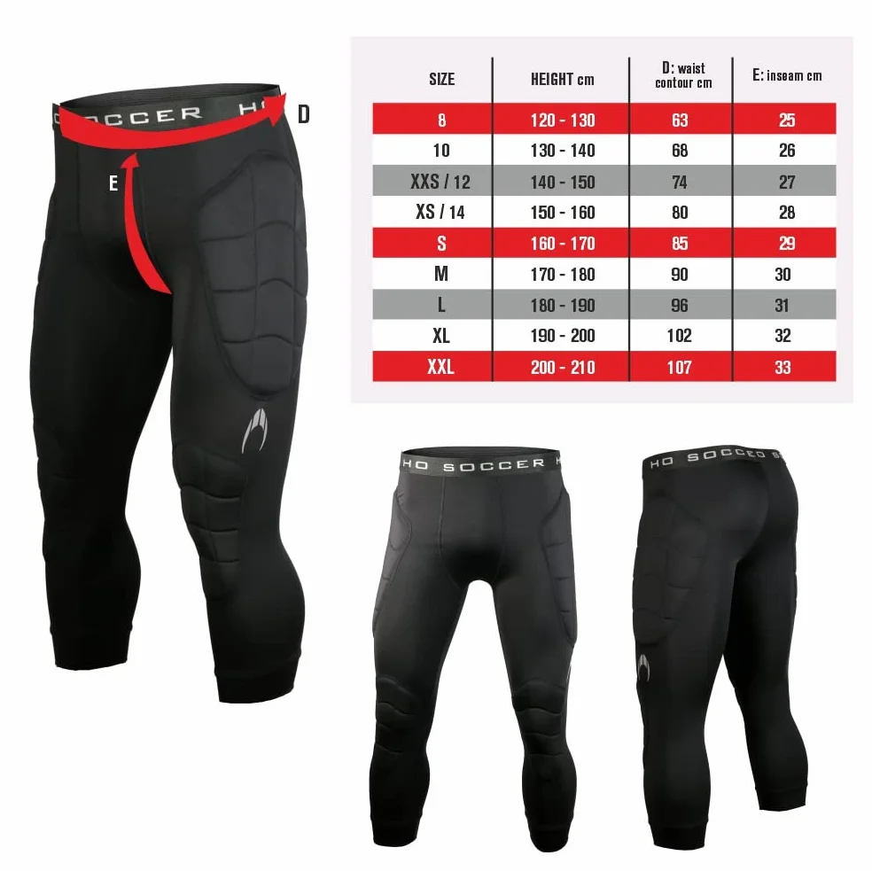 Ho Soccer - Underwear Trousers 3/4 Raven Jr, Pantaloni Sportivi Unisex - Bambini e Ragazzi