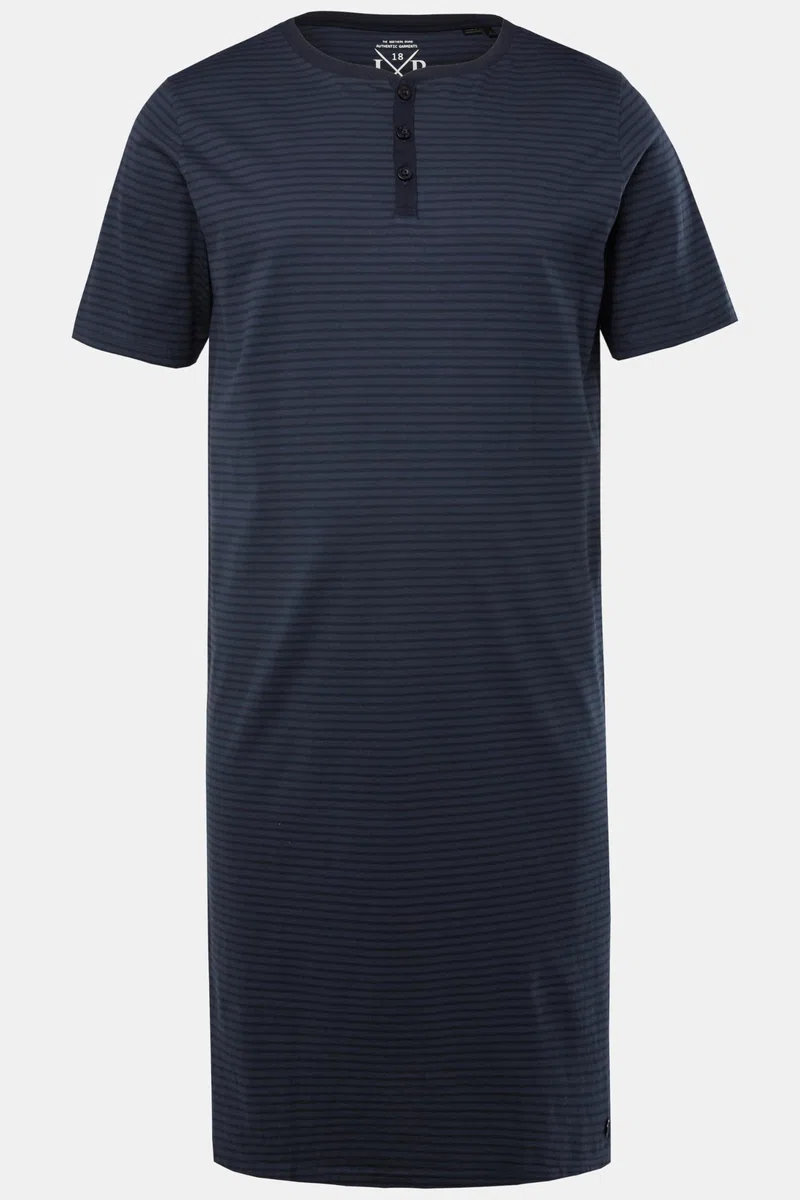 JP 1880 Camicia da Notte a Righe con abbottonatura sullo Scollo 826709