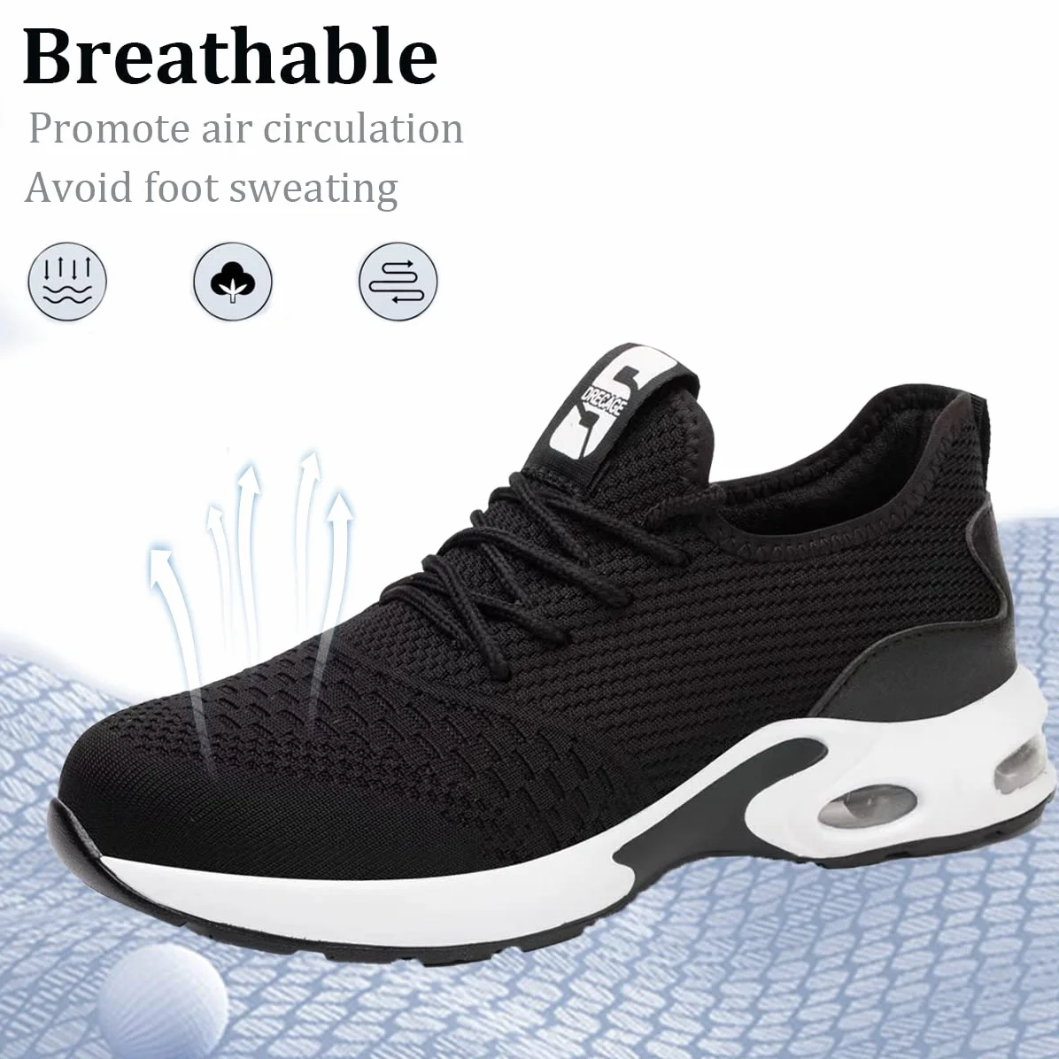 Scarpe Antinfortunistiche Uomo Donna Leggere Scarpe da Lavoro con Punta in Acciaio Traspiranti Antiscivolo Scarpe Sportive di Sicurezza