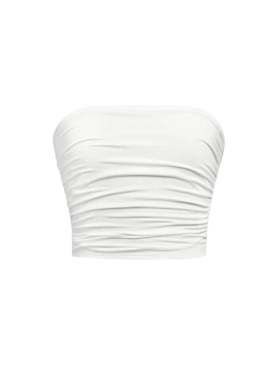 Floerns Ragazza Basic Senza Maniche Bandeau Bambini Senza Spalline Increspato Tubo Top
