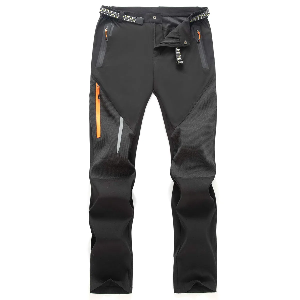 Pantaloni da Passeggio Traspiranti all'aperto da Uomo Pantaloni Tattici Antivento Leggeri Pantaloni da Trekking in Vita Elastica con Tasche con Cerniera