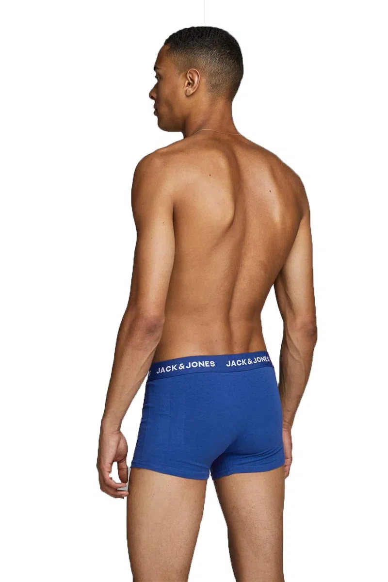 JACK & JONES Set da 5 Boxer Uomo Stretch Mutande Jersey Costume Intimo
