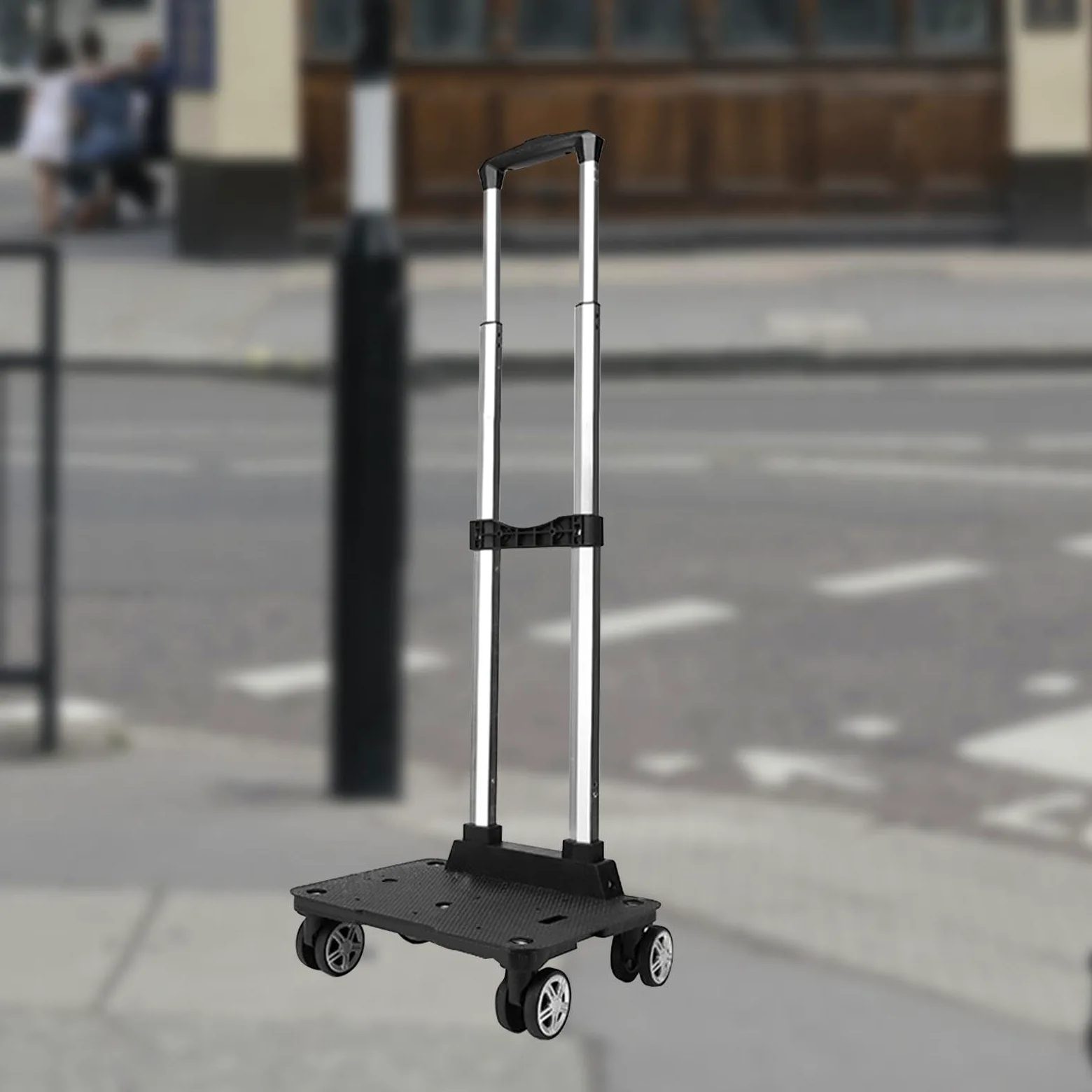 Carrello per Bagagli Portatile a Mano con Quattro Ruote - Durevole per Zaino, Shopping, Trasloco e Uso in Ufficio per Adolescenti