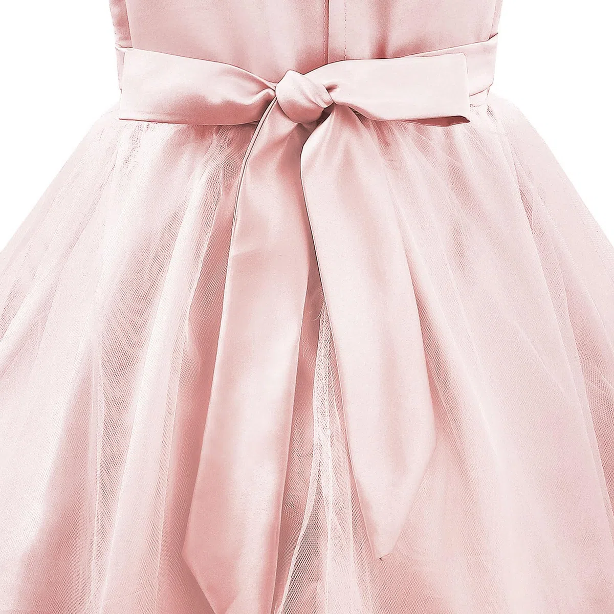 Discoball Vestito da Principessa con Paillettes, in Tulle, con Fiori, per Feste di Compleanno, Matrimoni, Damigelle d'Onore, per Bambine dai 3 ai 12 Anni