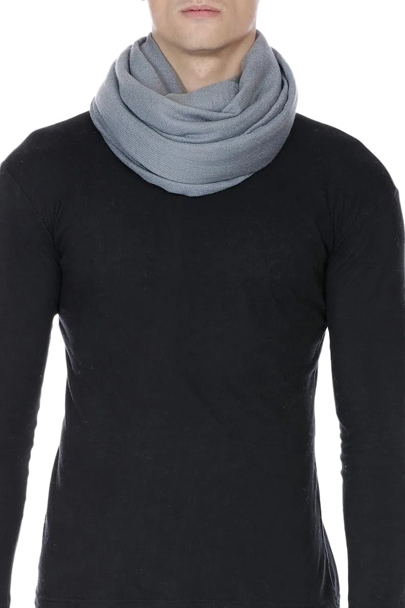 Sciarpa Cachemire Fatto in Kashmir (Confezione Regalo) Lana Merino Seta Cachemire Large Superfine Donna Uomo Pashmina