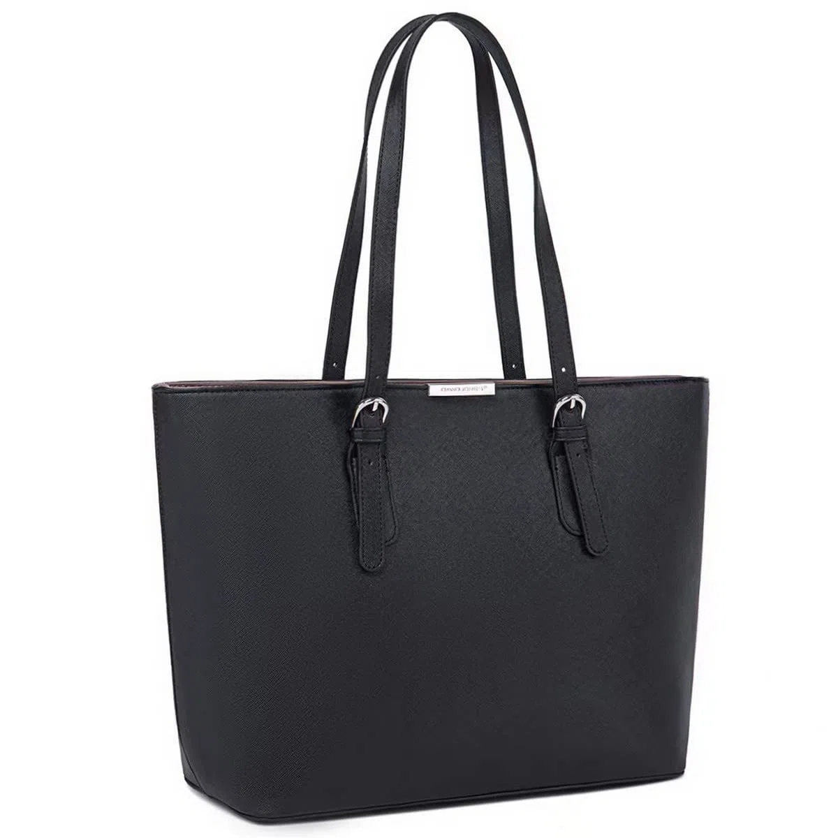 David Jones - Borsa Tote Shopper Grande Capacità Donna - Borsa a Spalla Tracolla Lavoro Manico Lungo PU Pelle - Borse a Mano Capiente A4 - Shopping Bag Sacchetto Ufficio Scuola Viaggio