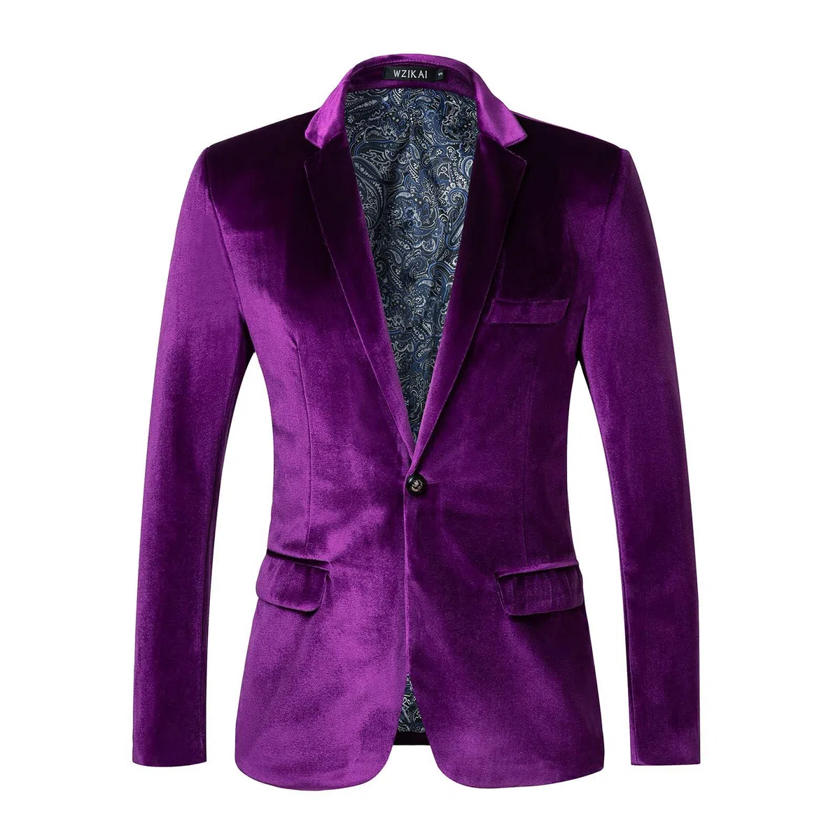 Sakko - Giacca da uomo in velluto confortevole, sportiva, per il tempo libero, elegante, regolare, moderna, classica, slim fit, per matrimonio, vestibilità