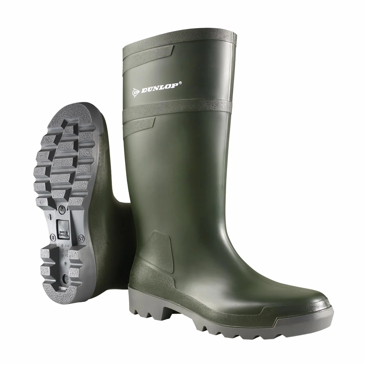 Dunlop - W486711 HOBBY KNIE GROEN 46/47, Stivali di gomma , unisex