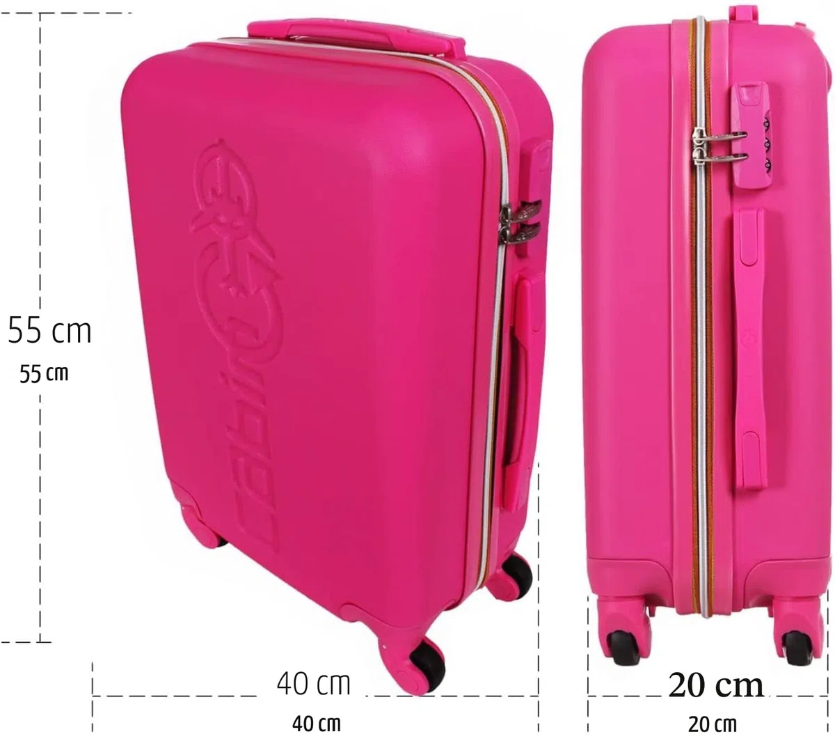 Cabin Go - trolley bagaglio a mano easyjet 45x36x20 30L - valigia bagaglio a mano rigida ABS - maniglia telescopica - ultra leggero