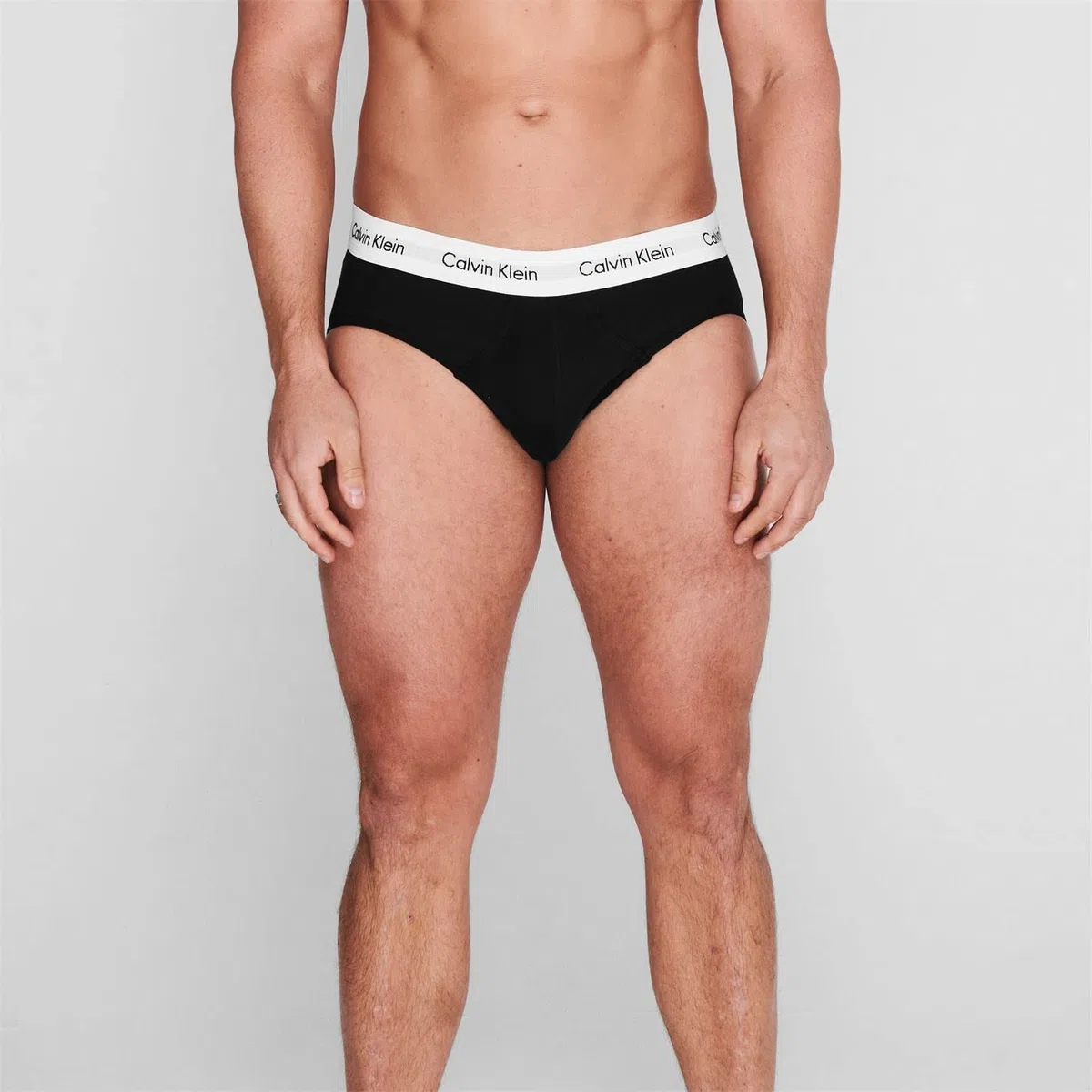 Calvin Klein Uomo Slip Hipster Confezione da 3 Intimo, Multicolore (Black/White/Grey Heather), L