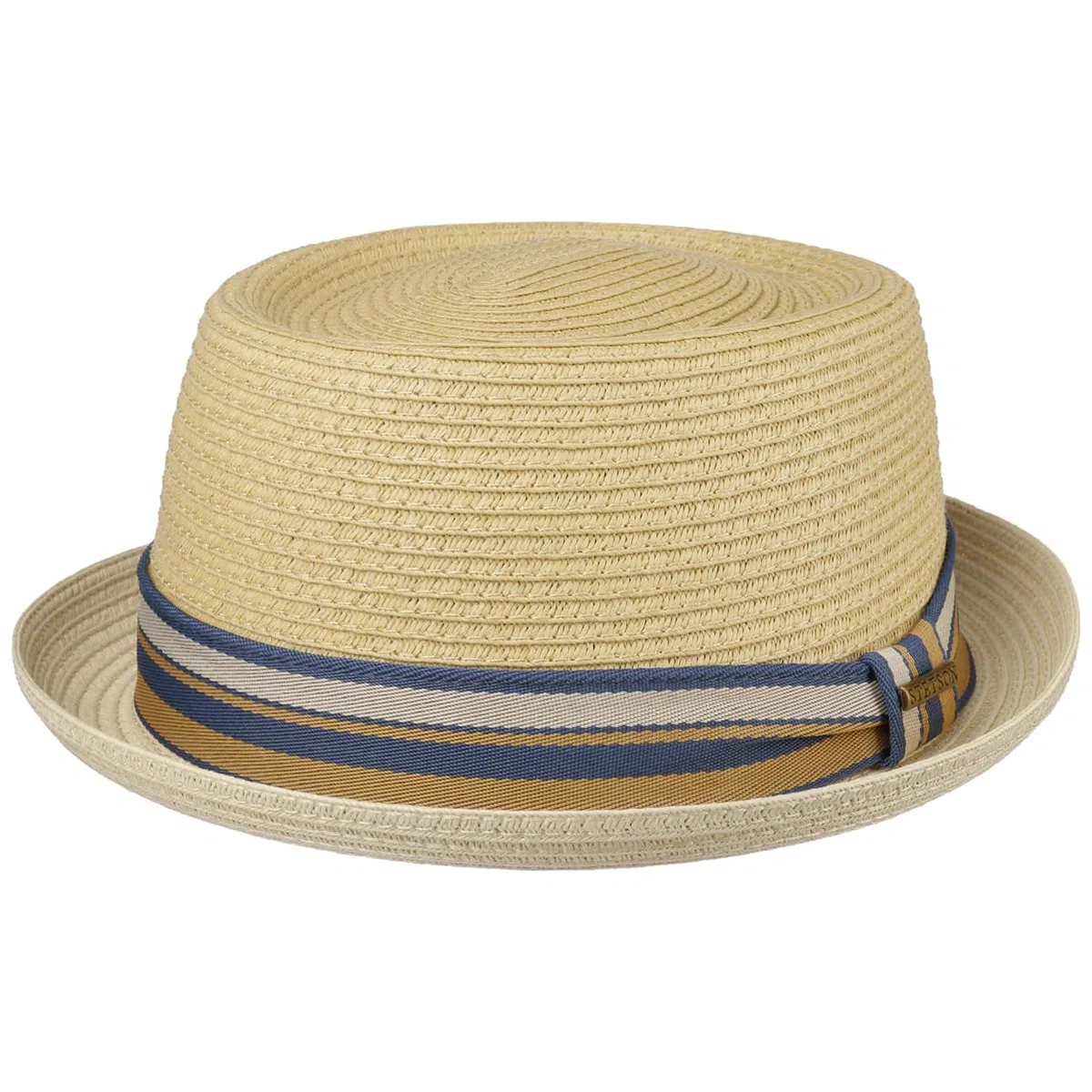CAPPELLISHOP Licano Cappello Pork Pie di Paglia Protezione UV 40 Unisex Primavera Estate