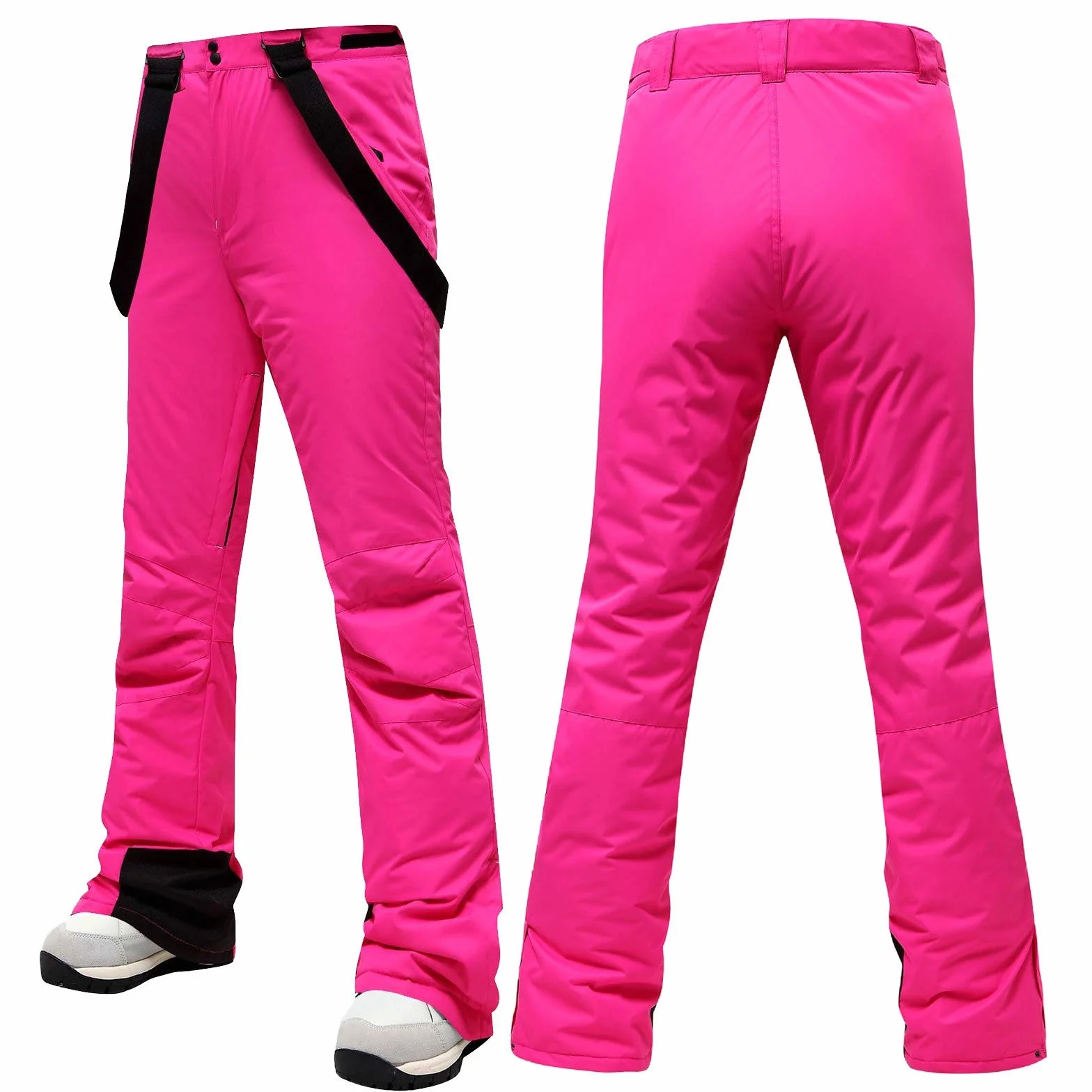 Pantaloni da sci da donna, antivento, impermeabili, per escursioni termiche, con elefante