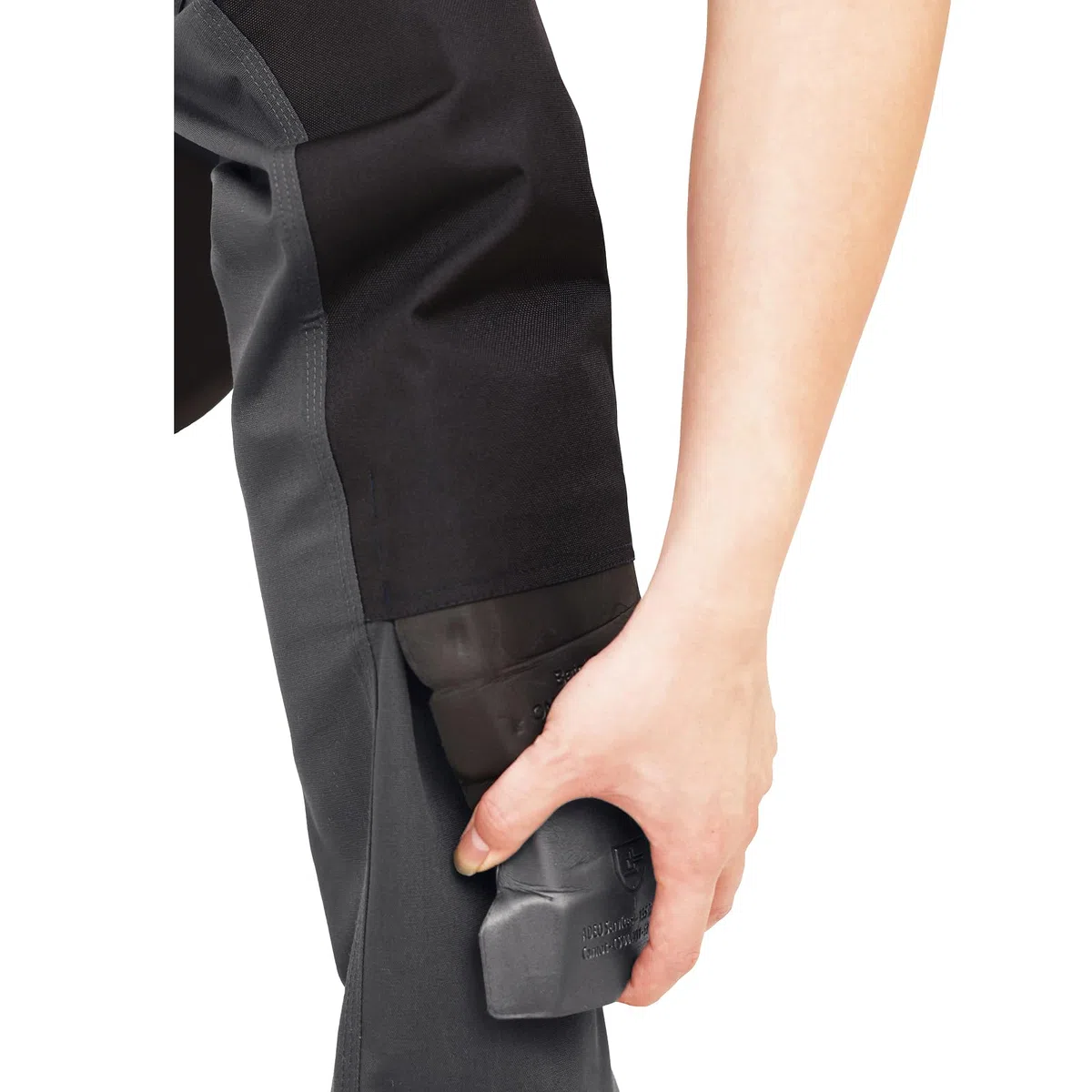WORK IDEA - Pantaloni da lavoro da uomo, in tela resistente, con tasche per ginocchiere in tessuto Oxford