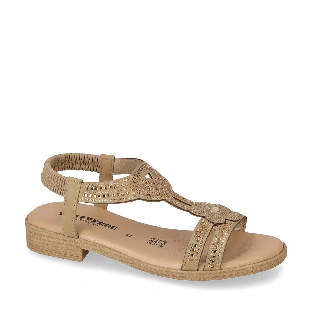 Valleverde 55403 Sandali Sportivi Donna Pelle Sintetica Tacco Grosso 3Cm Suola Poliuretano