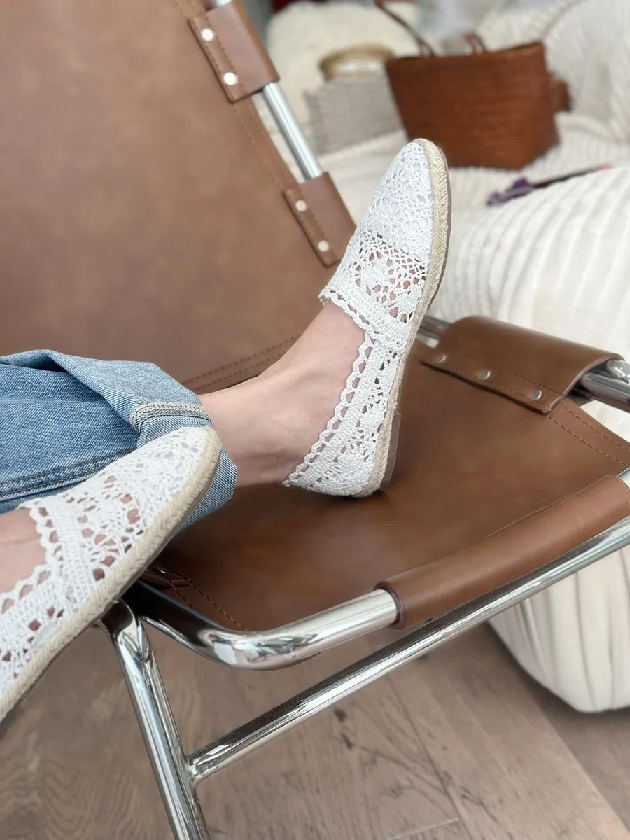 Feversole Close Toe Espadrilles Women's Comfort Breathable Slip On Flats Shoes