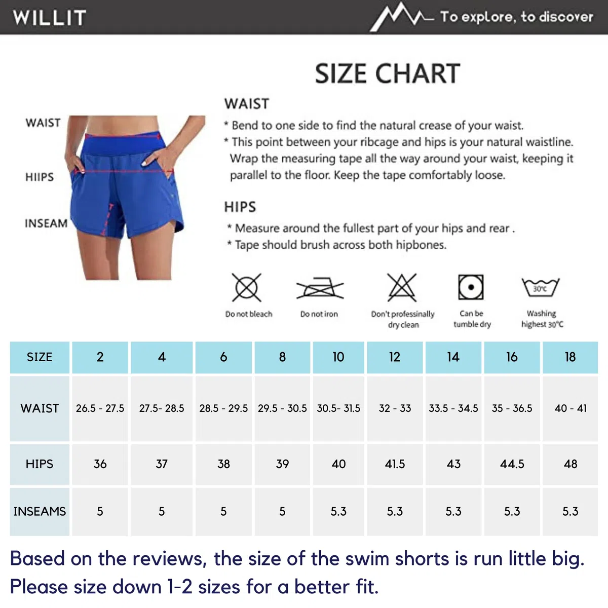 WILLIT Pantaloncini da donna Quick Dry Swim Board da 5" a vita alta, con tasche foderate, grigio.