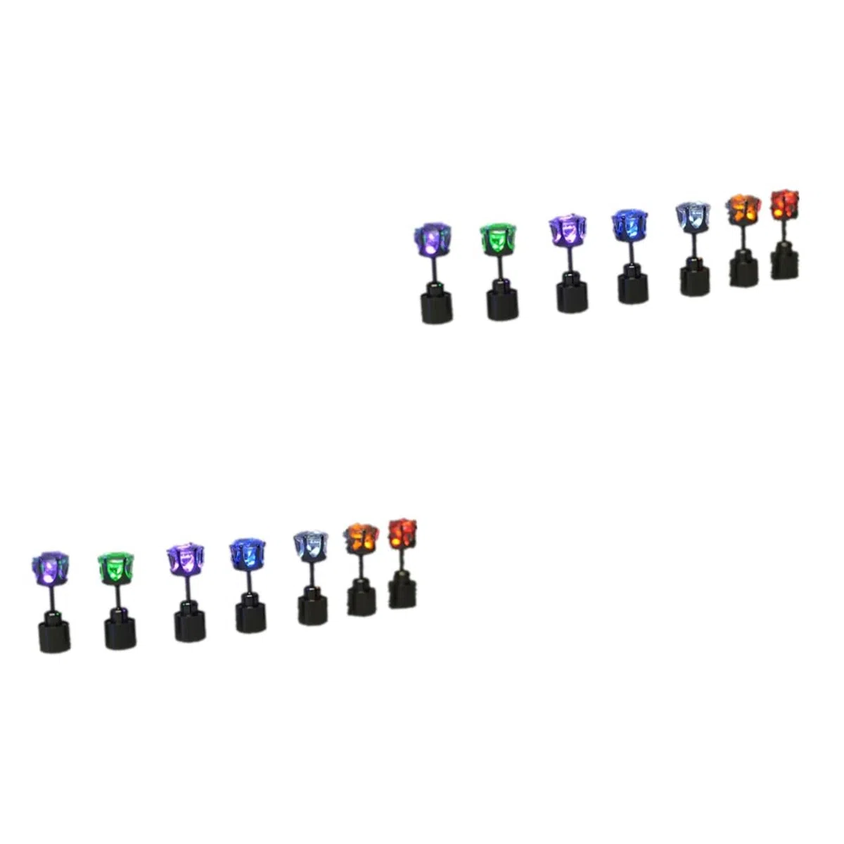 LIFKOME 14pezzi Led Luminosi Inossidabile Accessori Per e Concerti Unisex Flashing Per Notturni e Divertimento