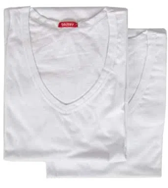 RAGNO 4 T-Shirt Intime Uomo Camiciola Cotone Manica Corta SCOLLOV Sport Art. 601418 Bianca Grigia Nera dalla 3 alla 7