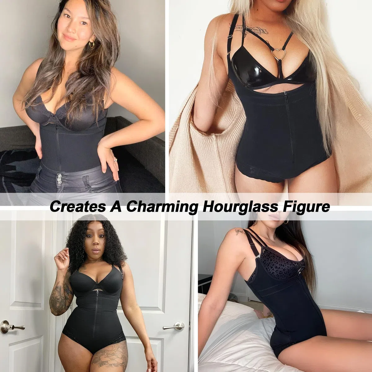 SHAPERX Donna Fajas Reductoras Colombianas Body Shaper Contenitivo Modellante Shapewear Intimo Snellente Bodysuit