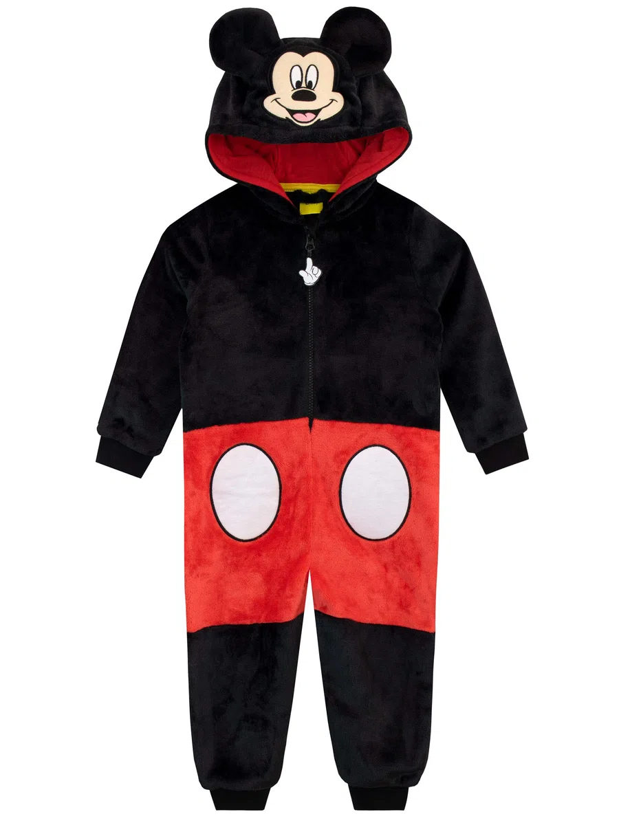 Disney Pigiami Interi a Maniche Lunghe per Ragazzi Mickey Mouse