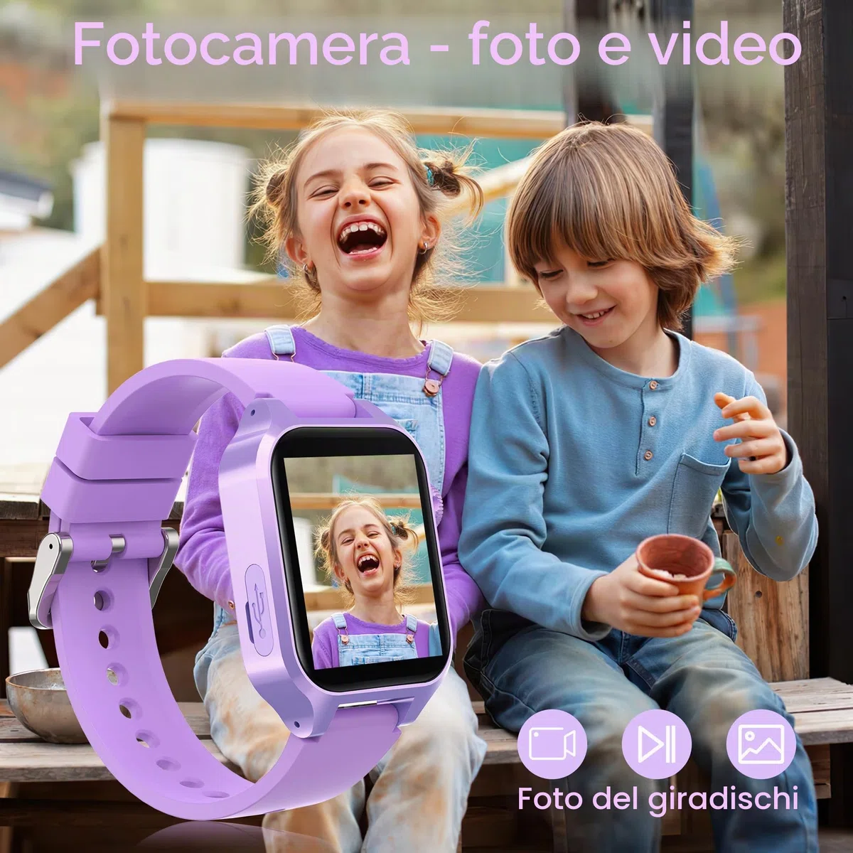 32 Giochi Smartwatch Bambini,smartwatch bambina con 22 Sfondi animati, Fotocamera,3 Modalità Sportive,Sveglia, Audiobook,Imparare la carta, Musica,Contapassi,registratore, Regali per ragazze e ragazzi