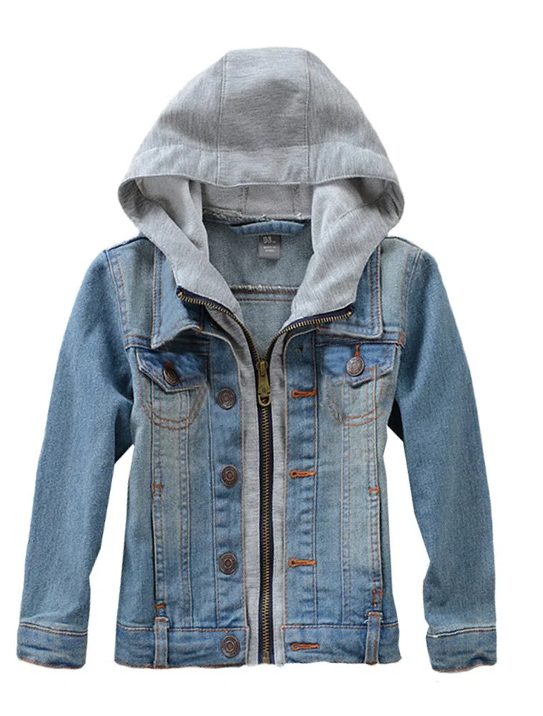 FTCayanz Bambina/Ragazze/Ragazzi Giacca Di Jeans Primavera Casuale Giubbotto Denim Cappotto Tops