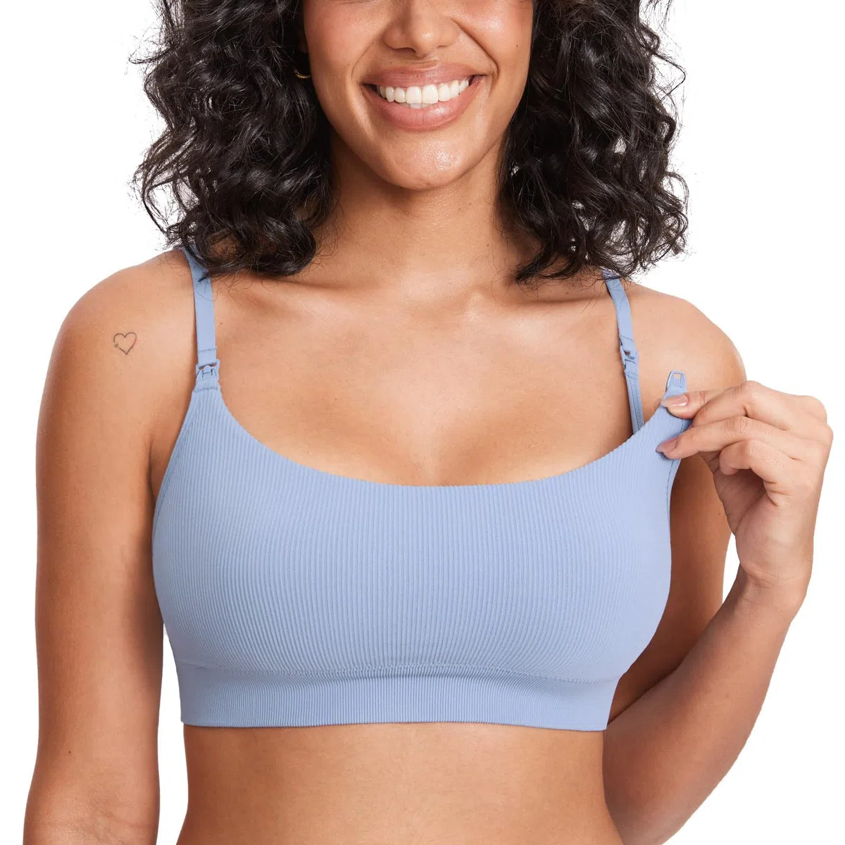 MOMANDA Reggiseno Allattamento Senza Ferretto a Costine Bralette Senza Cuciture Morbido Reggiseni Premaman Comodo per Dormire