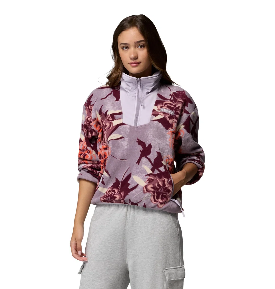 Columbia Sequoia Grove™ Printed Half Zip Pull Over in Pile Donna (Pacco da 1)