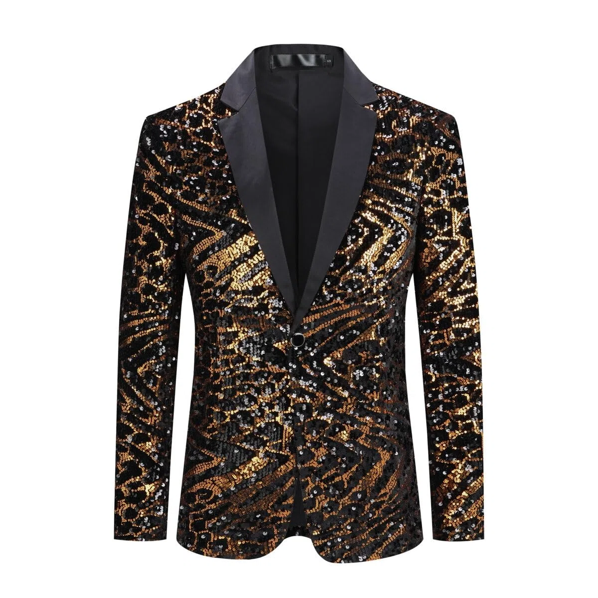 Allthemen Blazer Uomo Casual in Velluto Scollo Notch di Lusso Giacca Slim Fit Floral Prints Chic Jackets