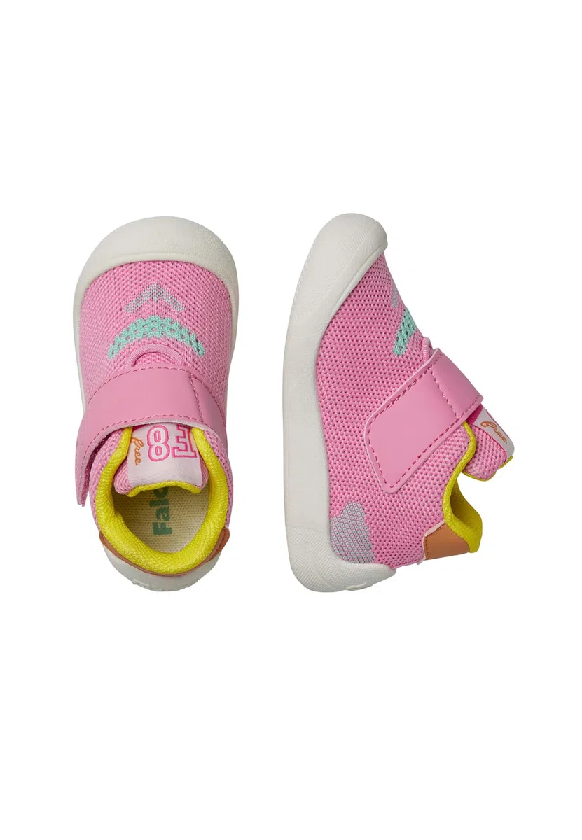 Falcotto Scarpe Primi Passi in Ecopelle e Tessuto, Bianco-Rosa 24