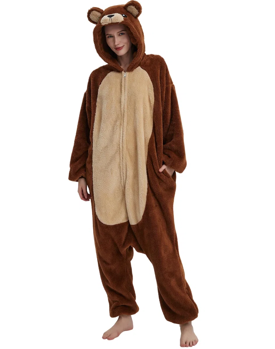 DarkCom Onesie per Bambini e Adulti,Pigiama Genitore-Bambino Carnevale Cosplay Halloween Costume Animale Pigiama di Natale