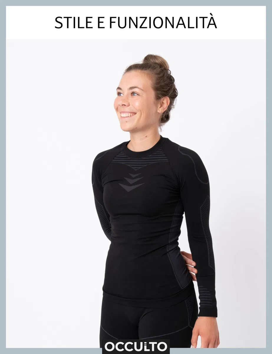 Occulto Intimo Termico Sci Invernale Set Donna (Modello: Lindsey)