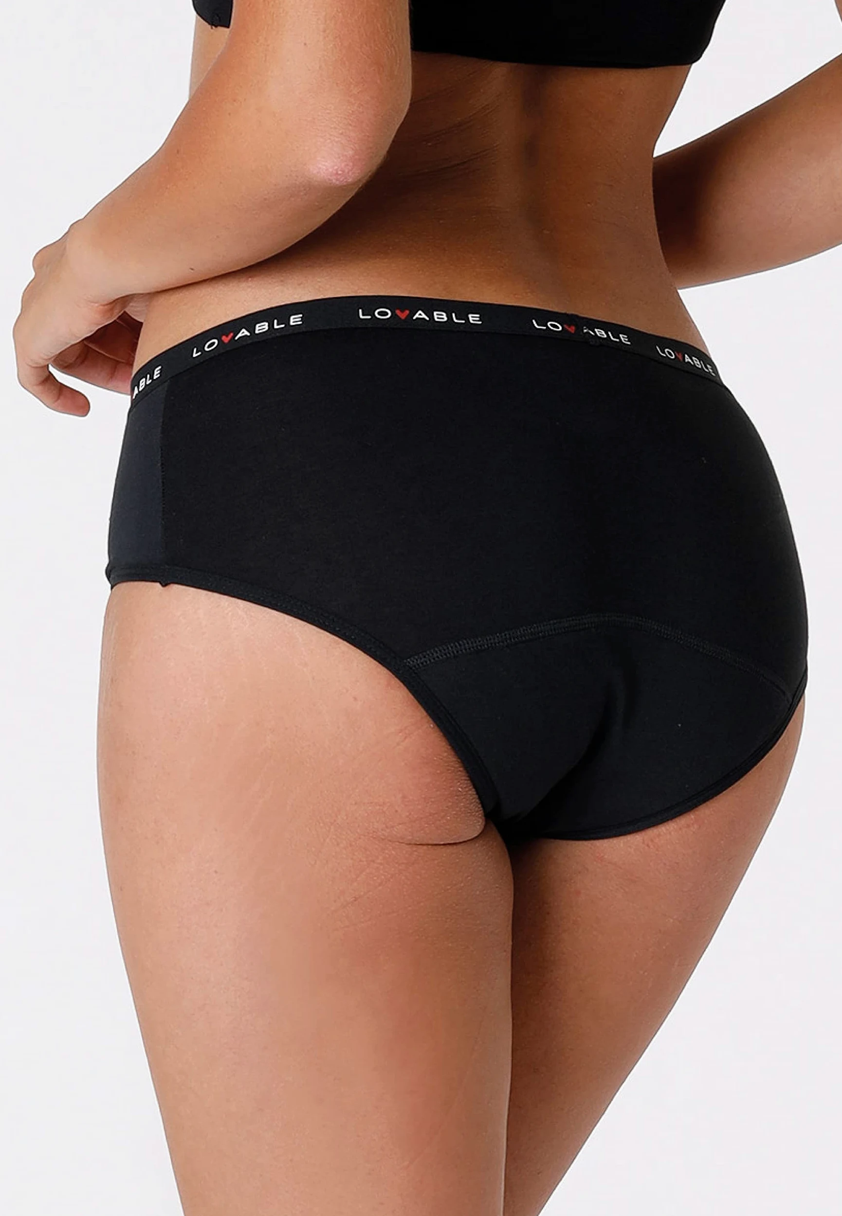 Lovable Slip Culotte da Ciclo Mestruale Flusso Abbondante in Cotone | Mutande Mestruali Riutilizzabili e Assorbenti | Period Panties Bi-Pack Donna x2