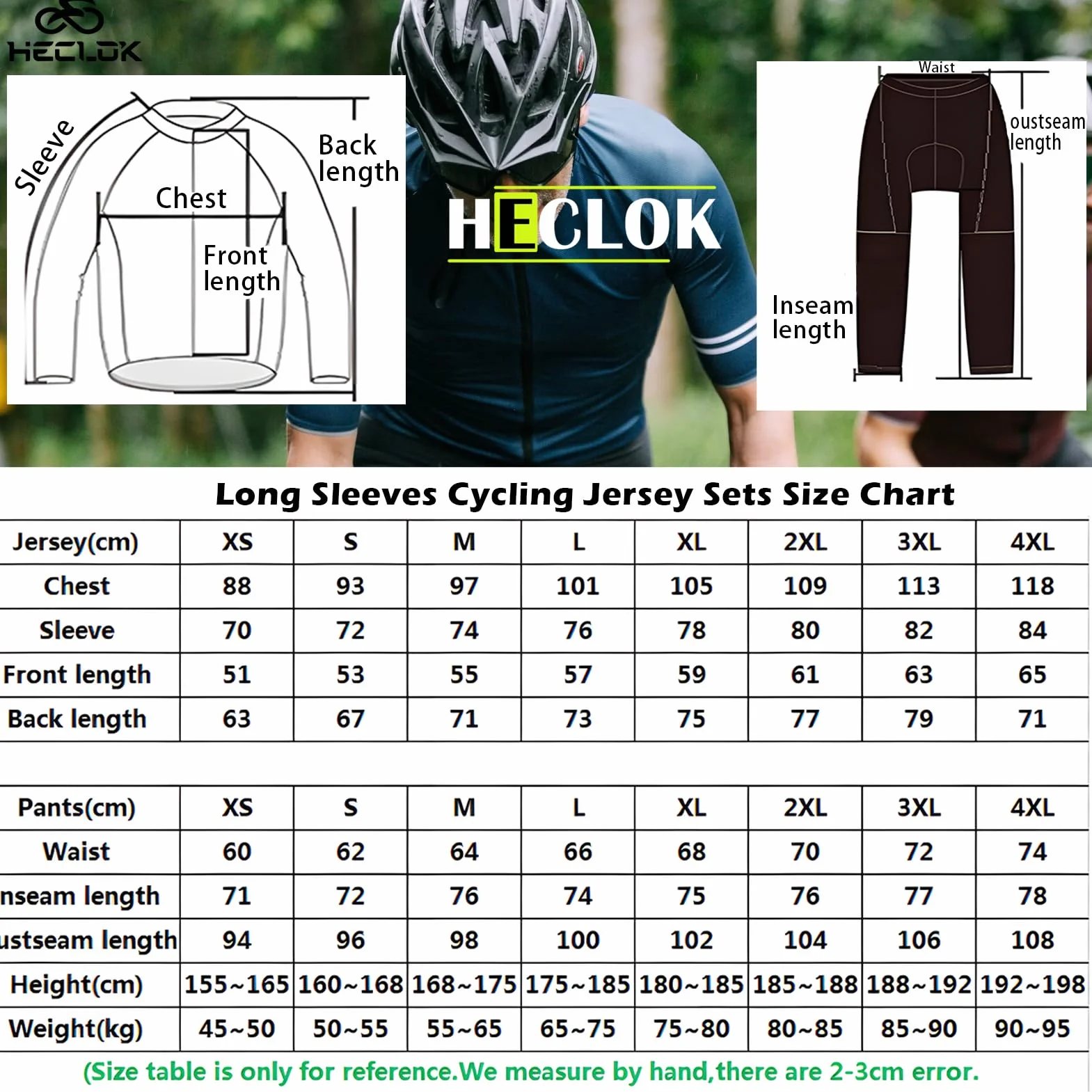 Salopette Ciclismo Uomo Lunga Ciclismo Pantaloni, imbottiti alta densità, termici, antivento, ad asciugatura rapida, pantaloni da bici invernali, leggings da bicicletta