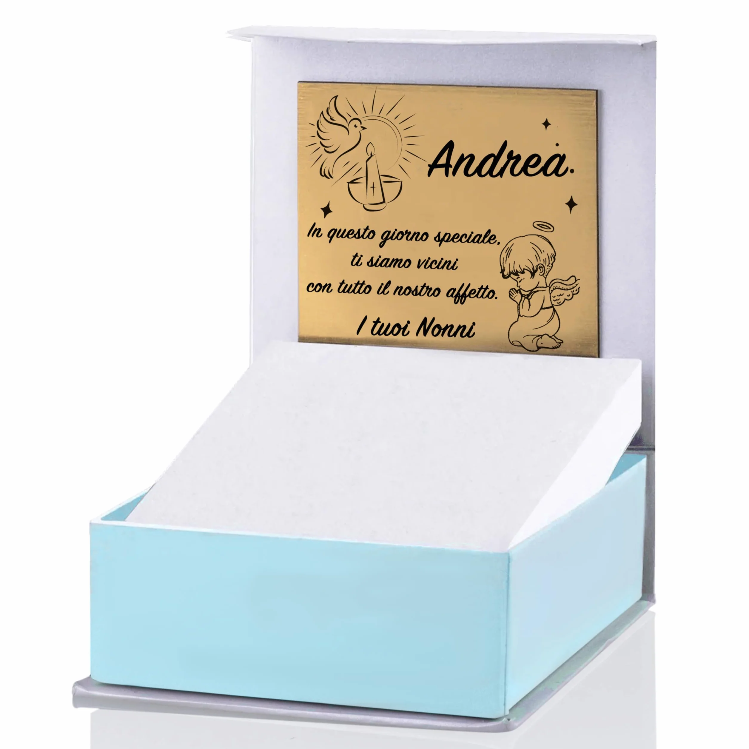 Sakrami Bracciale Bambini Argento 925 Piastrina Incidibile con Nome Orsetto Smaltato Kids Collection + Confezione Regalo Personalizzata - Braccialetto per Nascita Comunione o Battesimo