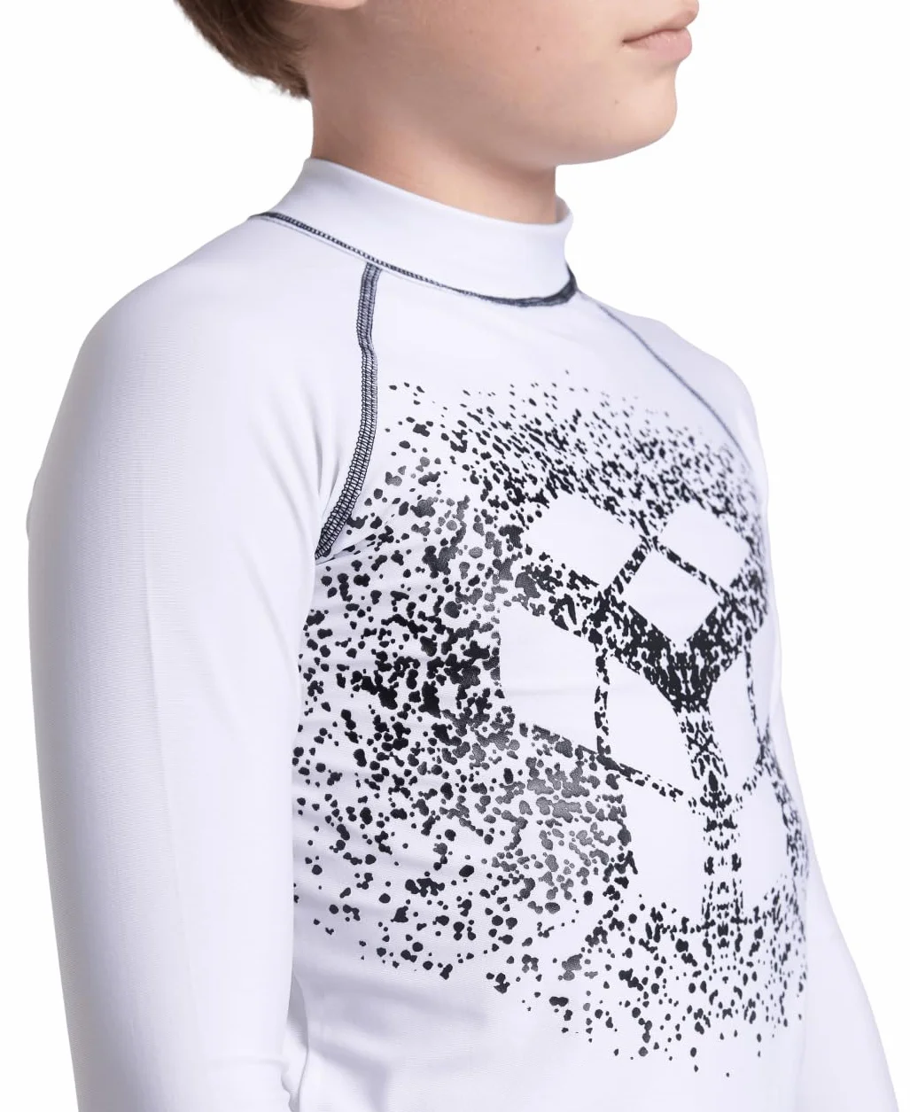 Arena Unisex Jr Arena Rash Vest L/S Graphic Rash Guard Shirt Bambini e Ragazzi