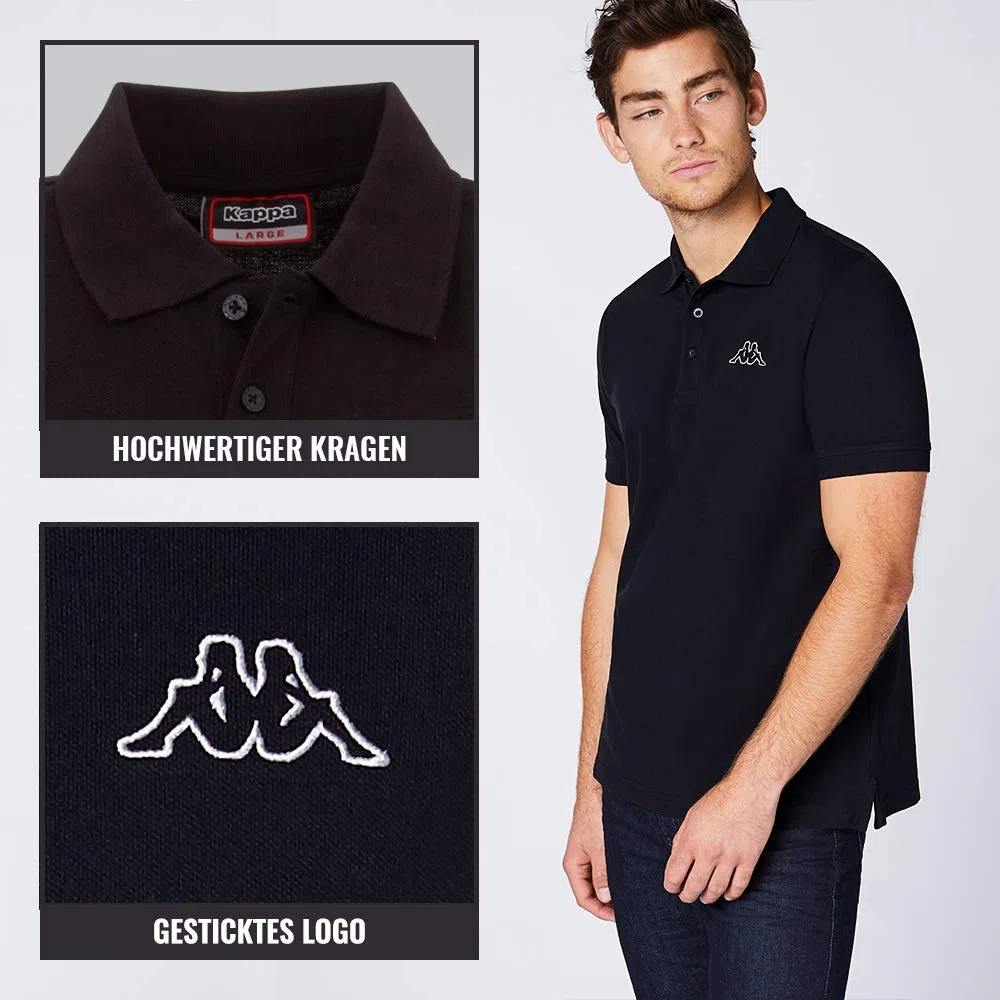 Kappa Venist Polo Shirt Uomo (Pacco da 2)