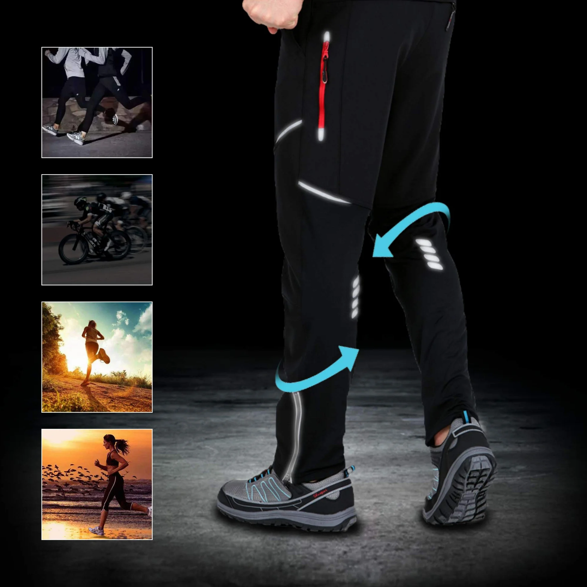 Pantaloni MTB Athletic Cycling Pantaloni Sportivi Traspiranti per Allenamento Outdoor e Multi Sportivo