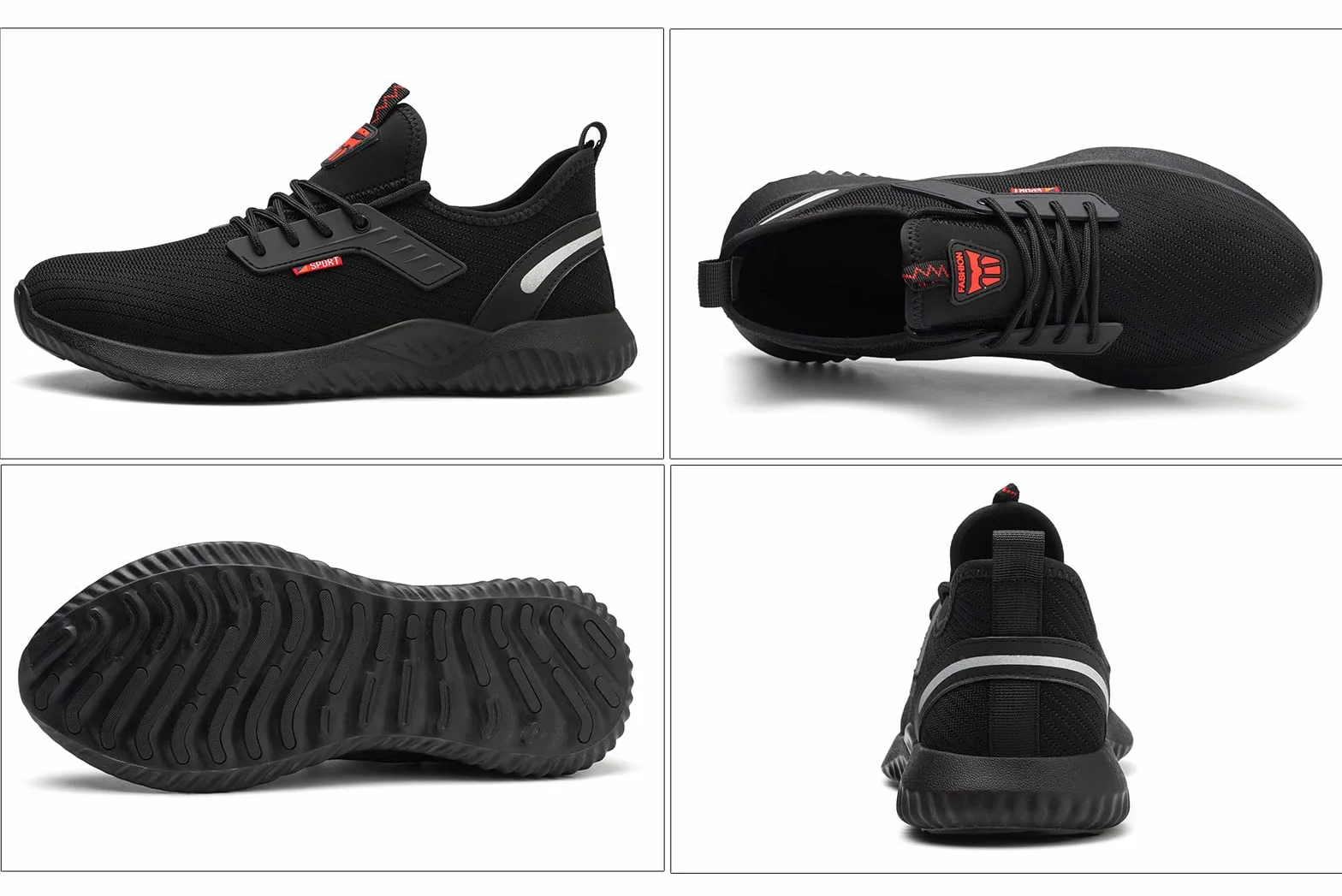 Calish Scarpe Antinfortunistiche Uomo Donna Scarpe da Lavoro con Punta in Acciaio Leggere Comode Scarpe Sicurezza Sportive Scarpe da Cantiere Antiscivolo Traspiranti