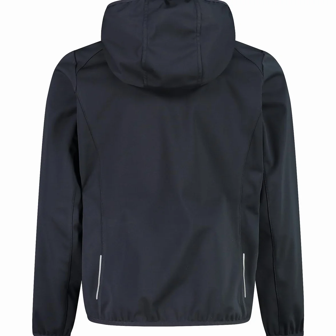 CMP - Giacca in light softshell da bambini con cappuccio fisso, Antracite, 164