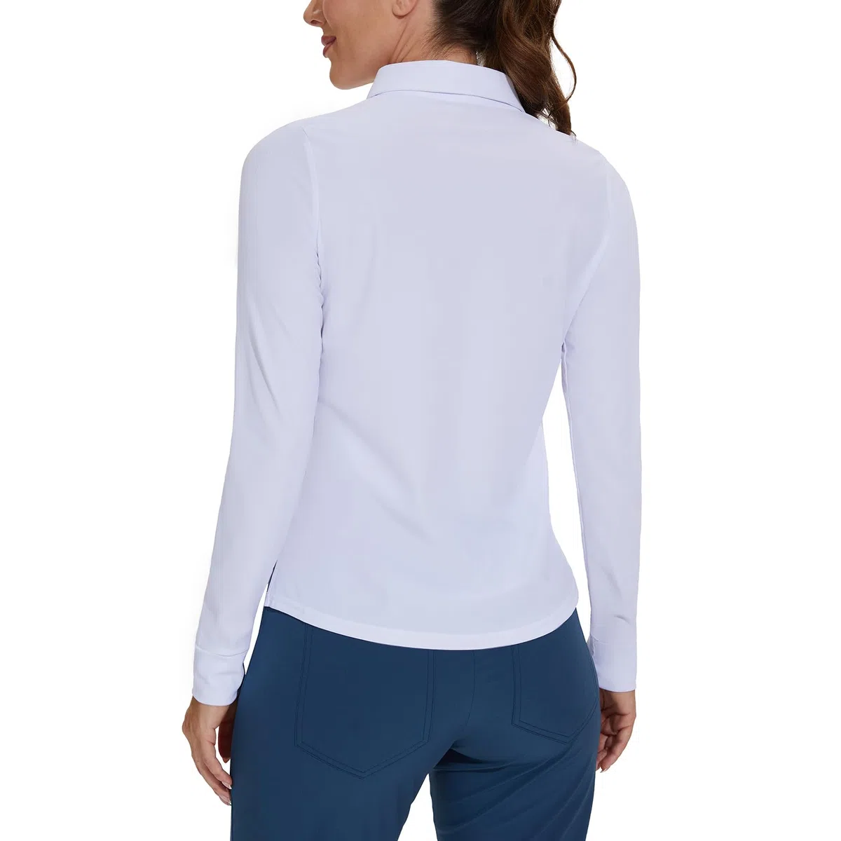 M MOTEEPI Sun Shirts - Polo da donna con protezione UV, con 3 bottoni, leggera