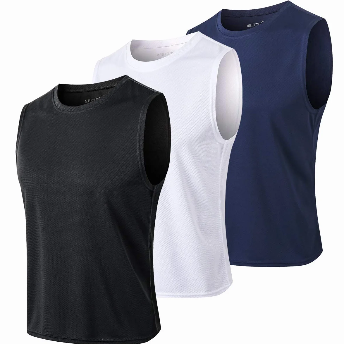 MEETYOO Canotte Uomo,Maglie Senza Maniche Palestra T Shirt Sportiva per Corsa,Fitness e attività all'Aperto