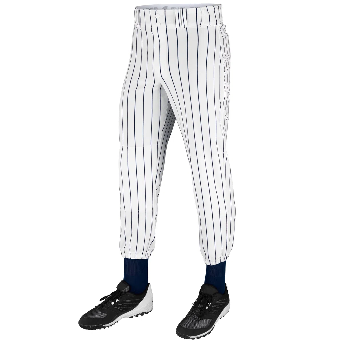 Champro Pantaloni da Baseball da Uomo Dritti Triple Crown a Righe in Poliestere