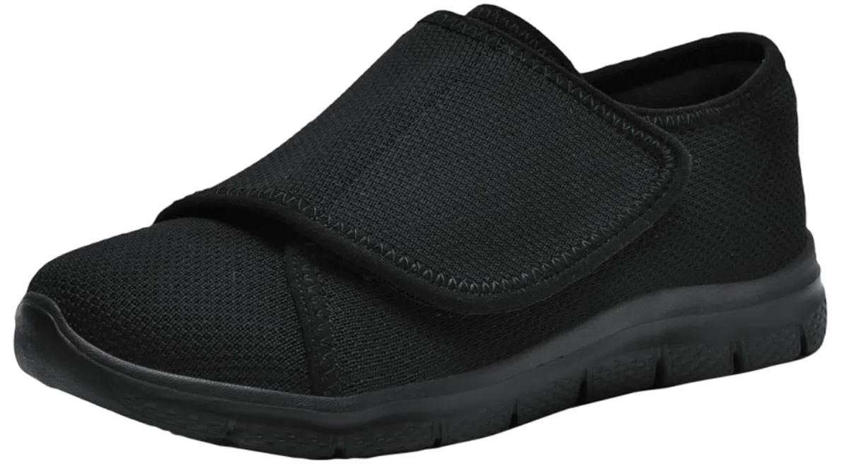 Scarpe per Diabetici Donna Extra Larghe Pantofole Ortopediche Edema Uomo Scarpe da Riabilitazione Traspirante Regolabili Scarpe da Passeggio