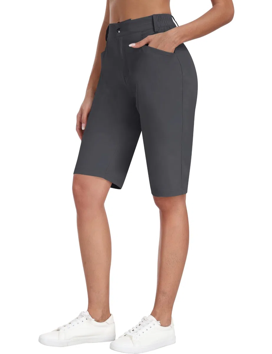 MoFiz Pantaloncini Donna Cargo Shorts Corti Trekking Shorts Estivi Pantaloni per Sport Campeggio Viaggi Tennis Pallavolo