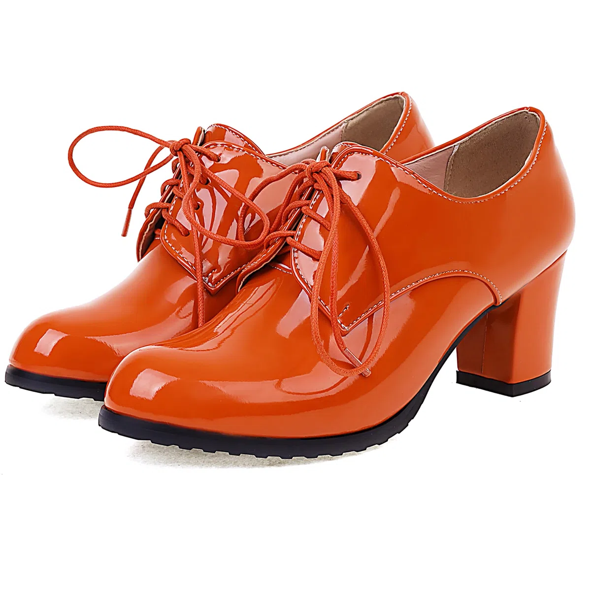 Oxford Donna Tacco Alto a Blocco con Plateau Punta Rotonda Scarpe da Festa Dp987, Numero 34-43