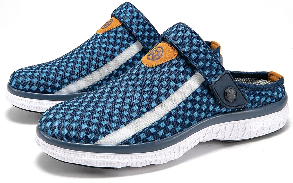 Zoccoli Sabot Uomo Donna Spiaggia Giardino Pantofole Maglia Traspirante Clogs Scarpe da Mare Estate Sandali Antiscivolo Piatto Ciabatte