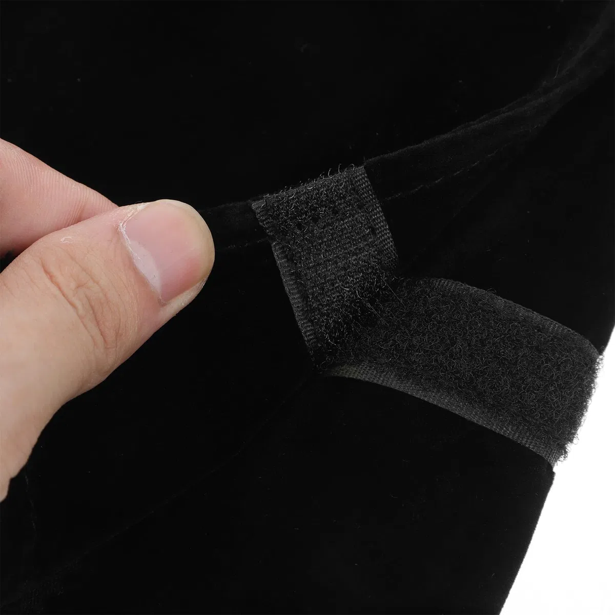 Alipis Borsa a Rullo Per Gioielli in Morbido Tessuto Nero Organizer Compatto Per Collane Anelli Orecchini Protezione Ideale Per Viaggi E Uso Quotidiano